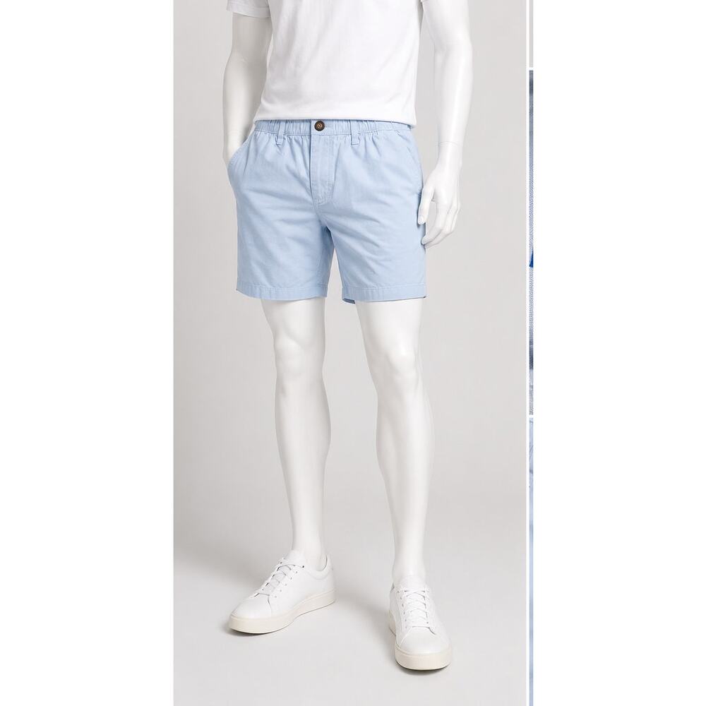 Chubbies altitudes Elastic Waist Shorts Sky Blue Casual Beach Men Large 7" prep